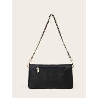 2025 Popular Lichi Patrón Bajo El Brazo Cadena Pequeña Bolsa De Moda De Gama Alta Señoras Hombro Cuadrado Crossbody Bolsa - details 3