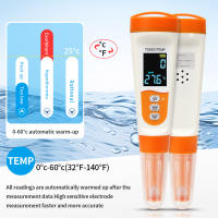 Probador de calidad del agua 3 en 1, medidor Digital de alta precisión TDS/EC/temperatura para piscinas, Detector de calidad del agua de acuario con voz - details 5