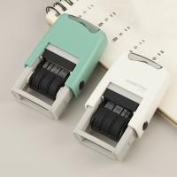 Sellos automáticos de fecha de retorno de tinta, versión en inglés, sellos autoentintados de funcionamiento suave, sello de rueda de fecha artesanal ajustable DIY - details 6