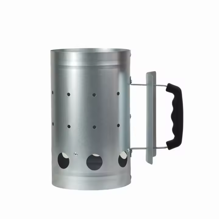 Barbacoa de arranque rápido, chimenea, barbacoa, barriles de carbono, parrilla, encendedor de Metal de carbón al aire libre, Cubo de arranque, encendido, estufa de carbón - 1