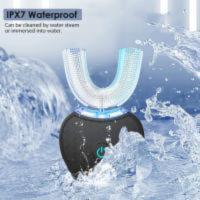 Cepillo de dientes ultrasónico automático,Cepillo De Dientes En Forma De U，Cepillos de dientes ultrasónicos de 360 ° Cepillo de dientes eléctrico y Kit de blanqueamiento dental，para Cargar IPX7 a Prueba de Agua - details 2