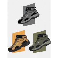 Par de zapatos de senderismo para hombre y mujer, botas de Trekking para escalada de montaña, botines antideslizantes para trabajo al aire libre - details 2