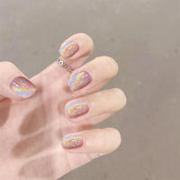 Uñas postizas hechas a mano para niñas con material de resina ecológico para mujeres elegantes y de moda - details 4