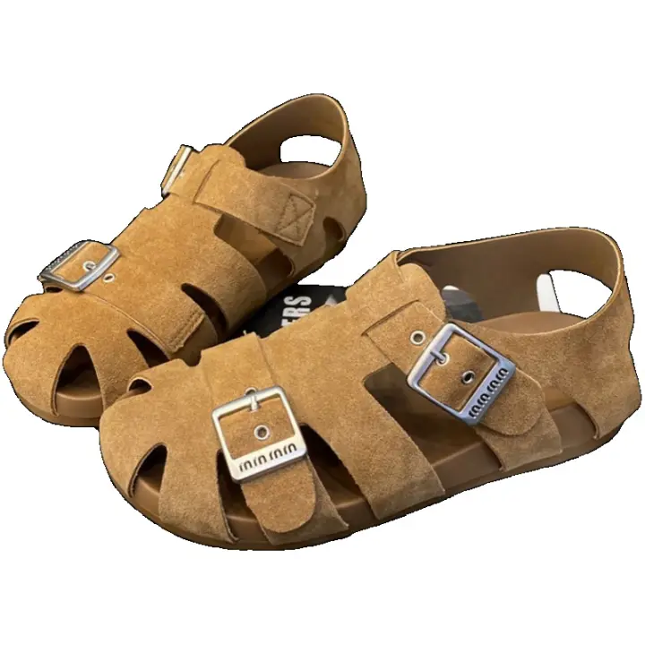 Sandalias mujer zapatos de mujer 2025 verano nuevos zapatos huecos tejidos. - 1