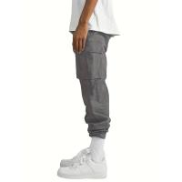 Temu Shein Pantalones Cargo para Hombre Deportes Color Sólido Cordón Multi-Bolsillo - details 20