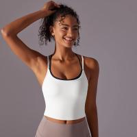 Ropa interior deportiva de realce para mujer, sujetador de Yoga para Fitness, gimnasio, entrenamiento, correr, camiseta sin mang - details 19