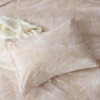 Juego de Ropa de Cama Moderno de Hojas Tropicales Funda Edredon de Poliéster Suave Transpirable - details 1
