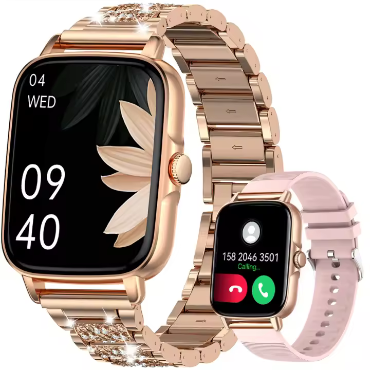 Reloj Inteligente con Llamada Bluetooth para Mujer, marcador SpO2, Seguimiento Menstrual, Monitor de Sueño, Reproductor de Música - 1