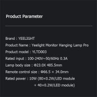 YEELIGHT-Barra de luz de pantalla Pro, protección para los ojos, lámpara colgante para lectura, PC, ordenador, USB, Control por aplicación mi Home - details 12