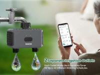 Inoma-puerta de enlace con temporizador de agua automático, sistema de riego de jardín con doble manguera, programador de aspersores remoto, compatible con Alexa - details 6