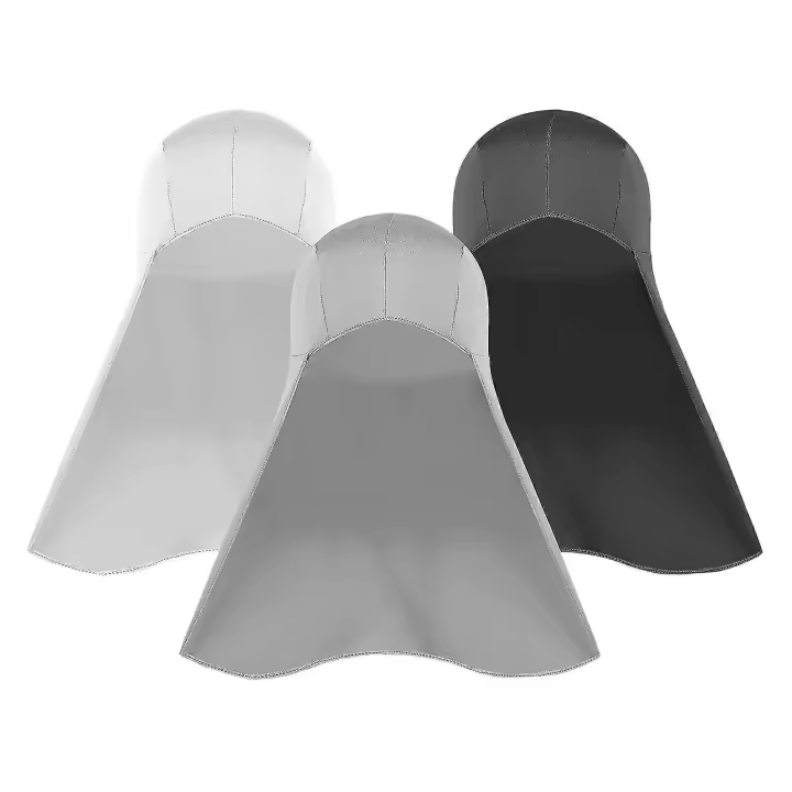 Forro de casco duro de 3 piezas con tapas de enfriamiento de solapa para el cuello, gorro que absorbe el sudor con sombra de cola para Saf - 1