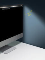 Baseus-Lámpara Led de escritorio para lectura, luz colgante de pantalla asimétrica USB, color negro, para ordenador - details 2