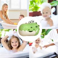 Máquina de burbujas de baño para niños, soplador automático de burbujas con forma de dinosaurio, eléctrico con ventosa, compañero de baño para niños - details 5