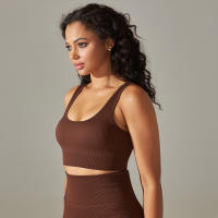 Nessaj-Sujetador deportivo sin costuras para mujer, chaleco de yoga a prueba de golpes, top corto transpirable para correr y gimnasio - details 19