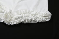 BUNO-Conjunto Casual de dos piezas con cuello cuadrado con volantes para mujer, camisetas sin espalda y pantalones cortos ajustados de estilo versátil - details 13