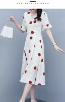 Vestido Midi de Cómodo Talla Grande Estilo Coreano para Mujeres Nueva Llegada Primavera-Verano - details 12