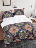 Juego de Cubierta de Edredón de Lujo en Tamaño King Queen Full Twin Ligero Negro y Blanco Estilo Bohemio para Niñas y Niños - details 15