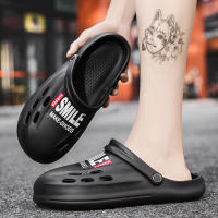 Zuecos de jardín para hombre, sandalias negras para exteriores, zapatillas de playa - details 20