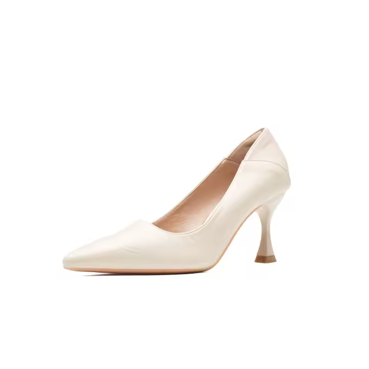 No cansado pies desnudo tacones altos de las mujeres 2025 primavera y verano nuevos zapatos de trabajo profesional temperamento francés hermosos zapatos de tacón de aguja. - 1