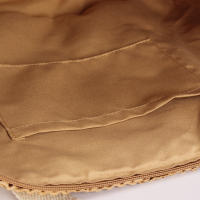 Bolsos de hombro de paja a rayas grandes para viajes de playa, bolso de mano tejido a mano, informal para vacaciones - details 5