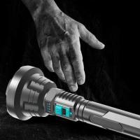 Linterna LED de Alta Potencia Recargable ABS, Batería de Litio, Brillo Blanco de 1,410lm, Impermeable, Portátil, Múltiples Componentes de Luz para el Hogar y al Aire Libre - details 5