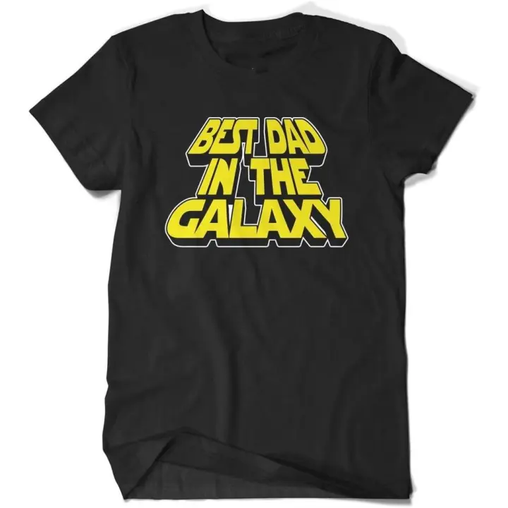 Camiseta amarilla para hombre, el mejor papá de la galaxia - 1