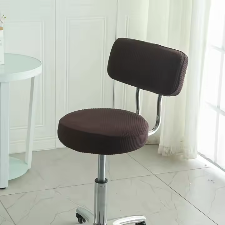 Funda Versátil para Taburete de Bar Incluye Cubierta de Silla Giratoria, Cubierta de Asiento de Peluquería, Cubierta Redonda para Silla A Prueba de Polvo - 1