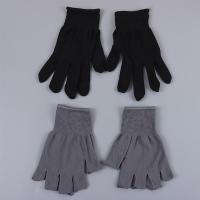 Protección solar para ciclismo al aire libre, guantes de nailon de Color sólido para hombre, guantes antideslizantes con dos dedos para pantalla táctil - details 5