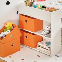 Organizador de Juguetes de Madera Multifuncional con 8 Cestas y 1 Compartimento Tamaño 87x50x50cm - details 2