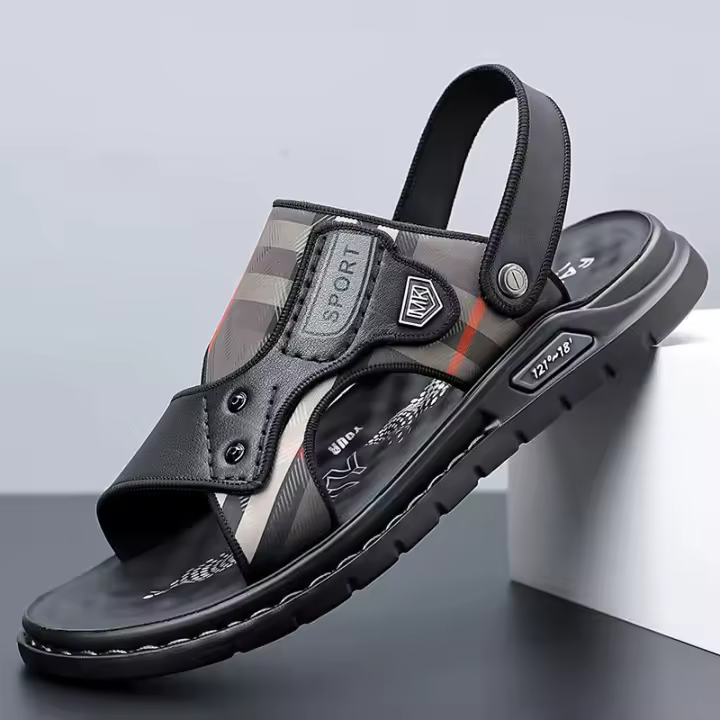 Nuevas Sandalias de Verano para Hombres Uso Ligero Casual con Suela de Cuero Desgastado - 1