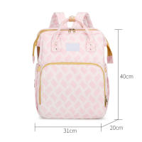 Mochila multifuncional para pañales, bolsa de mamá de gran capacidad con cama de bebé plegable para viajes - details 1