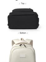Mochila Universitaria de Gran Capacidad Color Sólido para Hombres y Mujeres - details 12