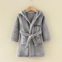Albornoz con capucha de manga larga para niños, bata con estampado de dibujos animados, ropa de dormir para niños y niñas, invierno y otoño - details 1