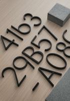 Tablero de Dirección Moderno de Aleación de Zinc Números de Casa Grande Letras A B - details 0