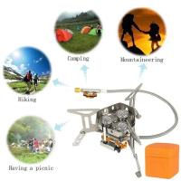 Estufa de Gas para Acampar Portátil A Prueba de Viento 5800W Ideal para Senderismo, Picnic, Barbacoa Utensilios y Cocina al Aire Libre - details 2