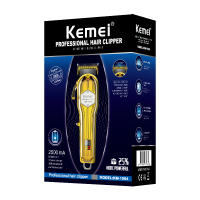 Kemei-cortadora de pelo profesional de metal para hombre, máquina de corte de pelo inalámbrica con cable eléctrico, 1984 - details 0
