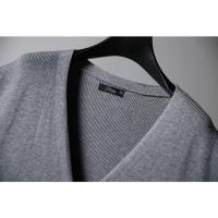 Suéter Tejido Grande Para Hombres Cardigan Chaleco Otoño Invierno Suéter Grueso Suelto Estilo Casual Cuello En V Sin Mangas - details 2