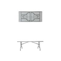 Mesa de Camping Portátil de PVC 180 x 76 CM Ideal para Jardín, Catering, Eventos - details 7
