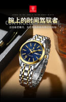 Reloj de hombre de marca suiza nuevo reloj de cuarzo con calendario dual luminoso impermeable - details 10