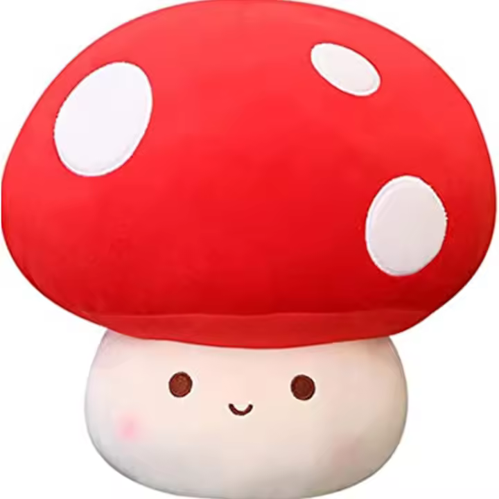 Almohada de seta de peluche para niños y adultos, bonito juguete de peluche, decoración de habitación, regalo - 1