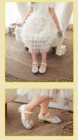 Zapatos de cuero de princesa para niños y niñas, calzado de tacón alto con diamantes de agua, para primavera y otoño, 2024 - details 14
