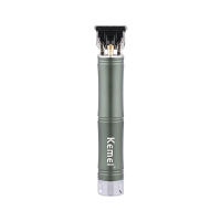 Kemei-cortadora de pelo eléctrica profesional D8 para hombre, afeitadora de peluquero, máquina de corte de pelo de 0mm, cuerpo de bambú inalámbrico - details 5