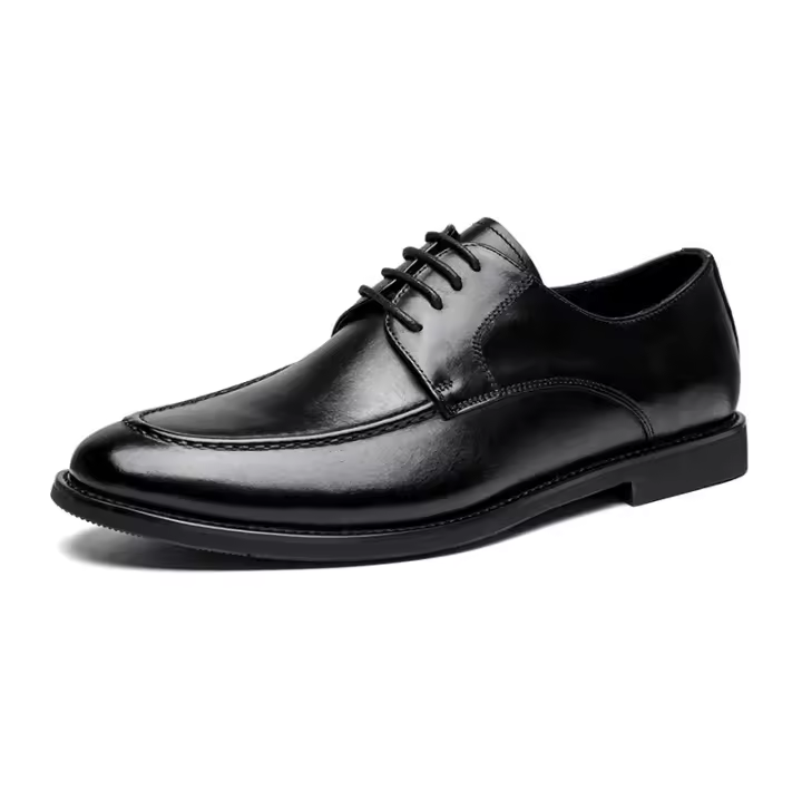 Mocasines de hombre, zapatos de cuero de un pedal de cuero genuino, primera capa de cuero de vaca de hombre - 1
