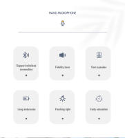 Micrófono de Karaoke Bluetooth inalámbrico de mano, altavoz para niños, máquina de canto para fiesta en casa, Juguetes Divertidos para niños, navidad - details 1