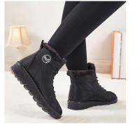 Zapatos de algodón para nieve impermeables antideslizantes, botas cortas de gran tamaño, botas de terciopelo grueso - details 10