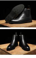 Botas cortas clásicas Retro de cuero de ante de vaca auténtico estilo británico para hombre, zapatos casuales de alta calidad - details 11