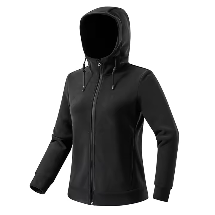 LNGXO Chaqueta de Vellón para Invierno Abrigo Deportivo Cálido con Cierre de Cremallera - 1