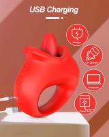 Juguete Rosa vibrador de succión para mujer, estimulador de clítoris con lengua, succionador de pezón Oral, productos para adultos, Juguetes sexuales para mujeres - details 3