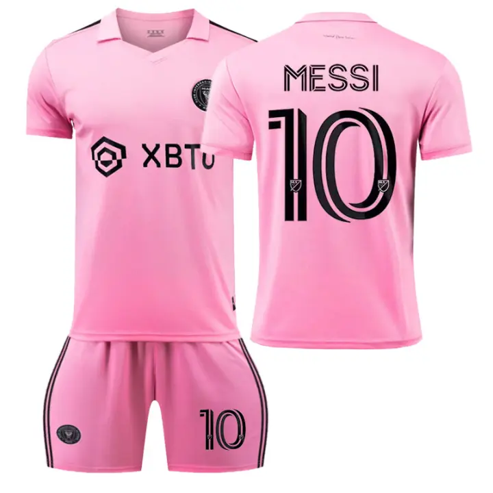 Conjunto de ropa deportiva de entrenamiento para niños Camisa estampada de manga Corte de secados rápido + Pantalones cortos de Fútbol-CR 7 - 1