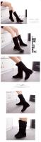 Nuevas botas de media pantorrilla de otoño e invierno para mujer, botas de caballero informales de tacón bajo con punta redonda para mujer, botas de mujer de terciopelo mate - details 42